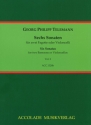 6 Sonaten TWV40:101-106 Band 2 (Nr.4-6) f�r 2 Fagotte Partitur und Stimmen