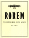 6 Songs for high voice and piano