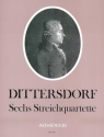 6 Streichquartette f�r 2 Violinen, Viola und Violoncello Stimmen
