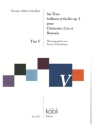 6 Trios brillants et faciles op.2- Trio no.5 pour clarinette, cor et bassoon partition et parties