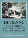 6 Trios op.19 Band 2 (Nr.4-6) f�r 2 Fl�ten und Violoncello Stimmen