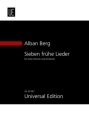 7 fr�he Lieder f�r hohe Stimme und Orchester Studienpartitur