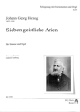7 geistliche Arien f�r Gesang und Orgel Partitur