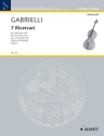 7 Ricercari f�r Violoncello (mit Faksimile)