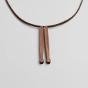 Halskette Drumstick Walnuss massiv Halskettenlnge: 70cm, Anhngerhhe: 6,5cm, Anhngerbreite: 1cm