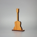 Karten- und Fotohalter Gitarre aus Bambus 12 x 7cm x 2cm