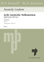 8 RUSSISCHE VOLKSWEISEN OP.58 f�r Orchester Studienpartitur