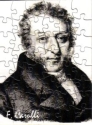 Muzzle Portrait Carulli Mini-Puzzle 6x8cm, 48 Teile, mit Umschlag, Rckseite beschreibbar