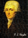 Muzzle Portrait Haydn Mini-Puzzle 6x8cm, 48 Teile, mit Umschlag, Rckseite beschreibbar