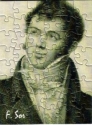 Muzzle Portrait Sor Mini-Puzzle 6x8cm, 48 Teile, mit Umschlag, Rckseite beschreibbar