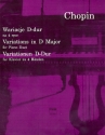 Variationen D-Dur fr Klavier zu 4 Hnden
