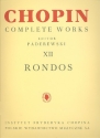 Rondos for piano and for 2 pianos complete works vol.12