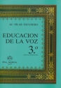 Mara Pilar Escudero Garca, Educacin de la Voz, 3 (Canto Ortofona,  Gesang Buch