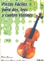 Piezas fciles para 2-4 violines partitura