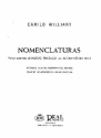 Camilo Williart, Nomenclaturas Alle Instrumente Buch