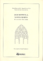 2 Motets a Santa Maria fr gem Chor und Bc Partitur