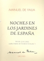 Noches en los Jardines de Espana para piano a 4 manos partitura