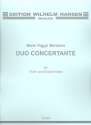 Duo concertante for violin and double bass,  score