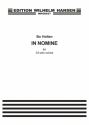 Bo Holten, In Nomine SATB Klavierauszug
