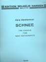 Schnee 10 Canons for violin, viola, cello, piano1 (group1), flute, oboe, clarinet, piano 2 (group 2) and percussion,  score