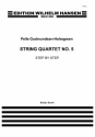 Pelle Gudmundsen-Holmgreen, String Quartet No. 5 'Step By Step' Violin, Viola, Cello and String Quartet Partitur