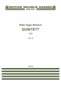 Quintett op.12 (1942) for flute, oboe, clarinet, bassoon, piano concertant score (large size)