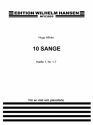 Hugo Alfvn, 10 Sange Haefte 1 Vocal Buch