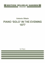 Antonio Bibalo, Piano 'Solo' In The Evening Klavier Buch