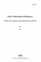Pelle Gudmundsen-Holmgreen, String Quartet No. 3 'Five Small Studies' Streichquartett Stimmen-Set