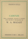 Cadenze per 5 concerti, adagio e 2 rondo per violino et orchestra per violino solo