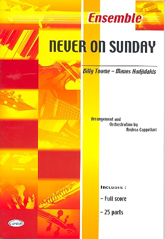 Never on sunday: for mixed ensemble score and 25 parts