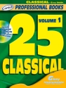 25 classical vol.1 (+CD) for c instruments (treble clef) professional books series