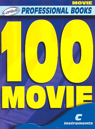 100 movie: for c instruments text, melody line and chord symbols