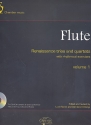 Renaissance Trios and Quartets with rhythmical Exercises vol.1 (+CD) for 3-4 flutes score