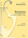 Tema dalla Romanza In Fa Maggiore op. 50 per violino e orchestra riduzione per pianoforte