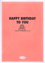 HAPPY BIRTHDAY TO YOU (EN/IT): KLAVIER/GESANG/GITARRE TANTI AUGURI A TE