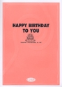 HAPPY BIRTHDAY TO YOU (EN/IT): KLAVIER/GESANG/GITARRE TANTI AUGURI A TE