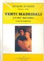 20 Madrigali  a 4 voci dal Libro 1 für gem Chor a cappella Partitur (it)