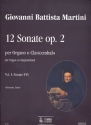 12 sonate op.2 vol.1 (nos.1-6) per organo o clavicembalo