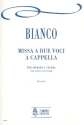 Missa a 2 voci a cappella partitura per soprano e tenore