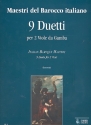 9 duetti per 2 viole de gamba partitura Maestri del barocco Italiano