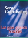Serge Gainsbourg: les plus grands succes Songbook piano/vocal/guitar