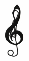 Klammer Violinschlssel Edelstahl schwarz 11 cm