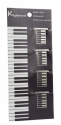 Klammer Tastatur Edelstahl 20 x 25 mm (Set mit 4 Stck)