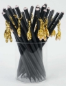 Bleistift mit Anhnger Ballettschuhe golden/Kristall