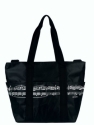 Schultertasche Pro Musica Notenzeile schwarz/wei 45 x 34 x 20 cm