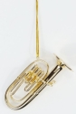 Tuba 10,16 cm vergoldet mit Schlaufe zum Aufhngen