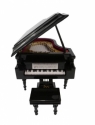 Flgel schwarz (mit Klavierbank) mit Geschenkbox 10 x 8 cm