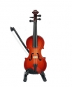 Violine 10cm mit Bogen, Standfu und Geschenkbox