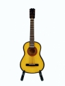 Gitarre 13 cm mit Standfu und Geschenkbox